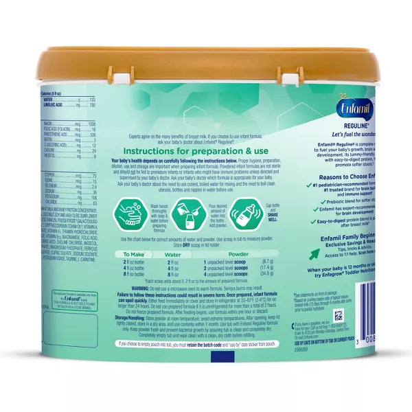 Enfamil Reguline Infant Formula 19.5 oz Powder