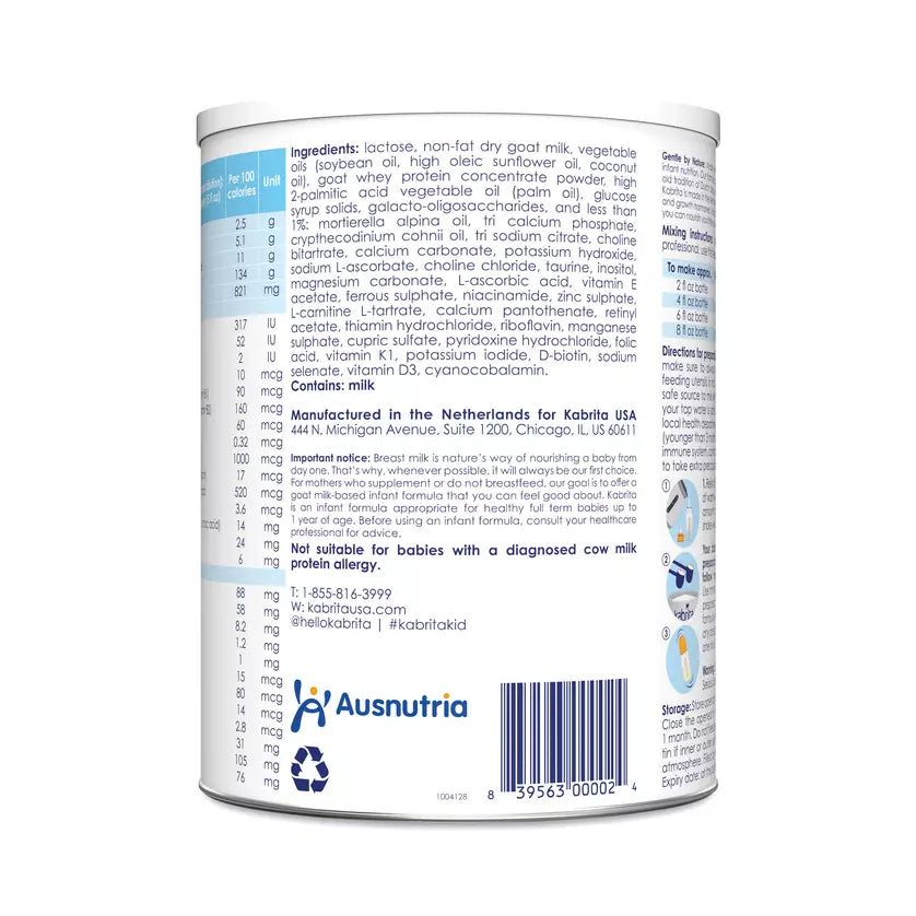 Kabrita Goat Milk Infant Formula 14 oz Powder