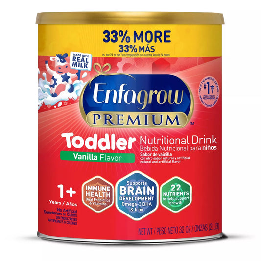 Enfamil Enfagrow Premium Toddler Vanilla Flavor-32 oz