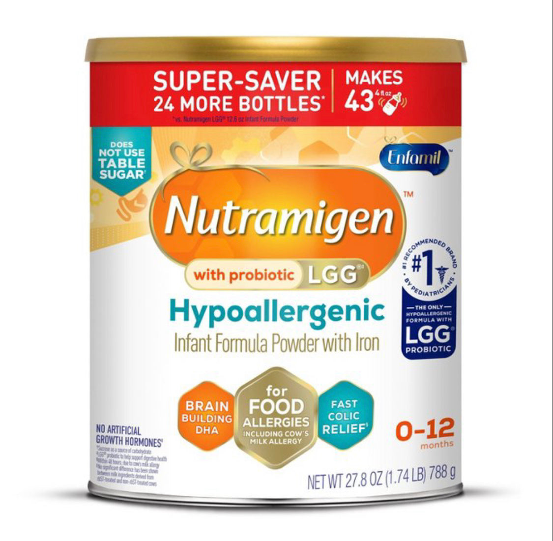 Enfamil Nutramigen LGG Hypoallergenic Infant Formula 27.8 oz Powder