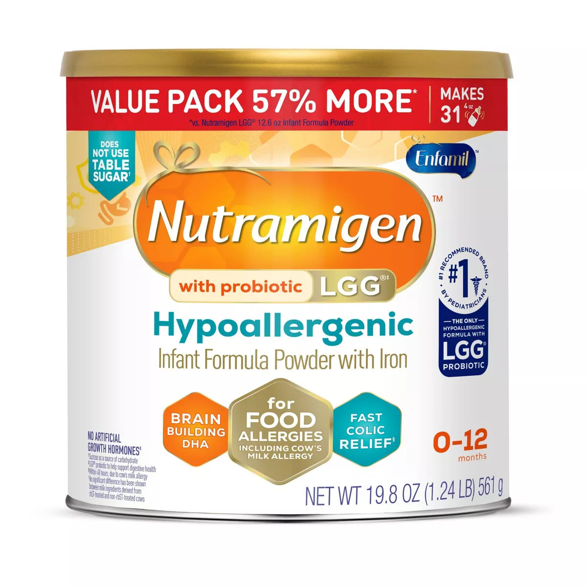 Enfamil Nutramigen LGG Hypoallergenic Infant Formula 19.8 oz Powder