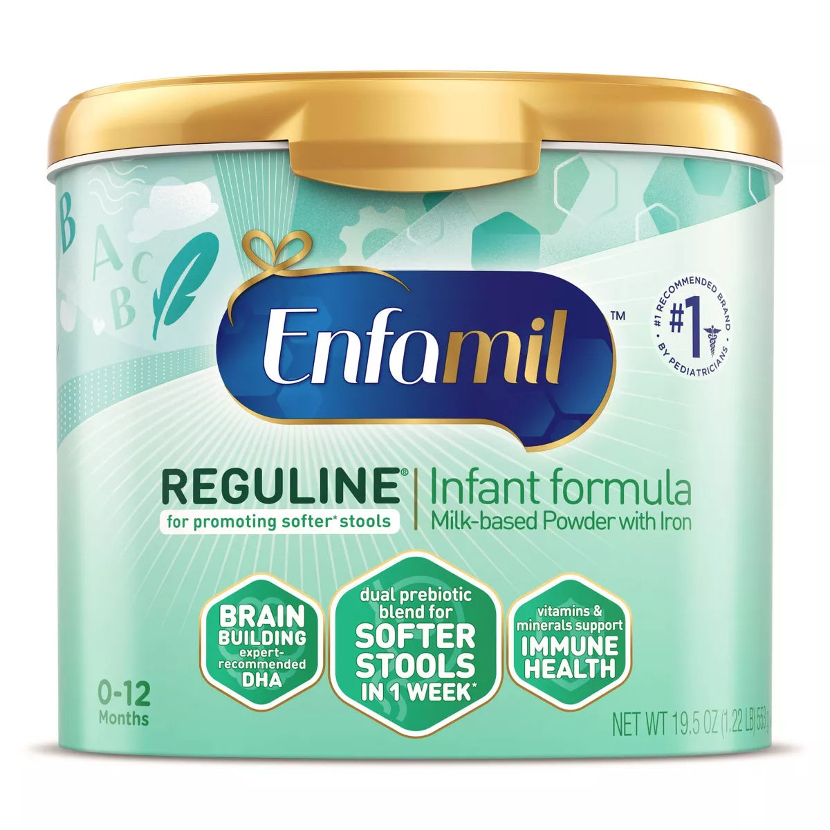 Enfamil Reguline Infant Formula 19.5 oz Powder (Case of 4)