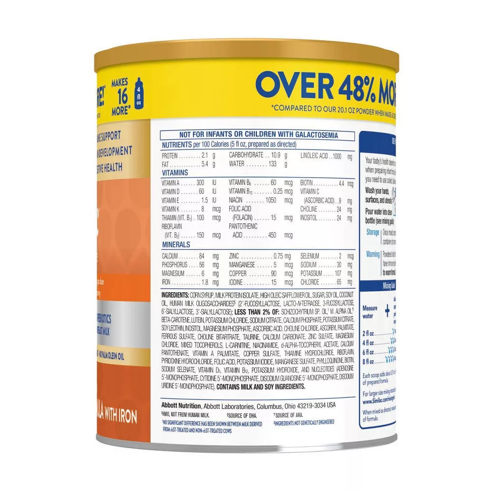 Similac 360 Total Care Sensitive Infant Formula 30.2 oz