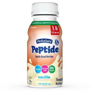 PediaSure Peptide-Based Nutrition 1.0 Cal Vanilla 8 fl oz (Case of 24)